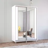 Dulap Mobildor-Lux Aron K2 160 x 60 x 230 / PAL / Alb photo 2
