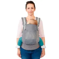 Marsupiu pentru copii KinderKraft Huggy (5902533915118) 20 kg / Gray photo 2
