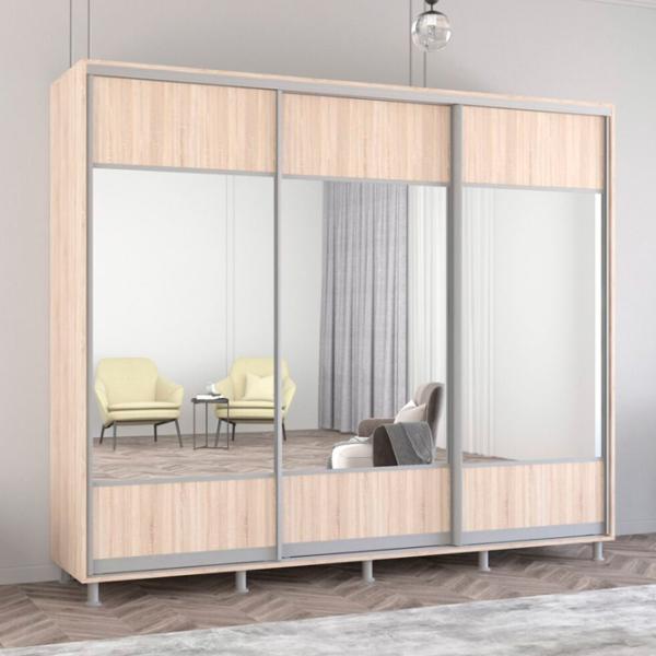 Шкаф Mobildor-Lux Aron 260 x 60см x 210 / ЛДСП / Sonoma photo 3