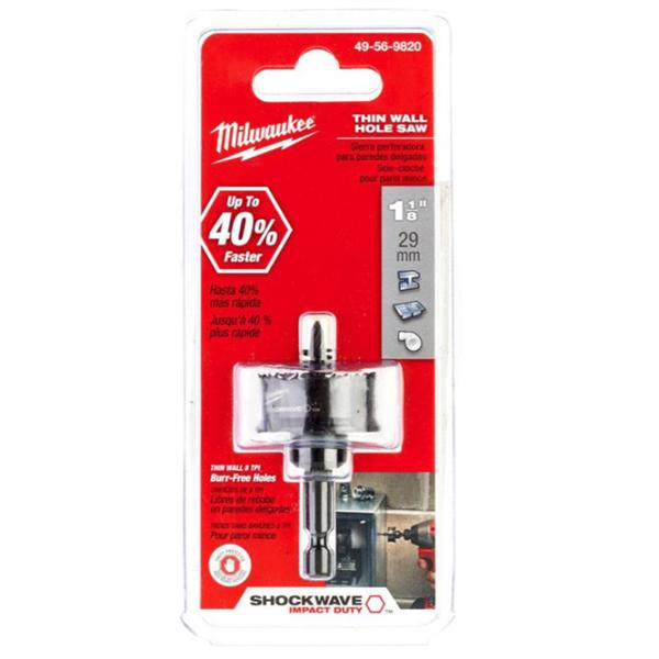 Carotă Milwaukee Shockwave Bimetal / Hexaedre photo 3 Carotă Milwaukee Shockwave Bimetal / Hexaedre photo 3