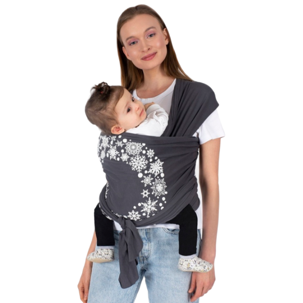 Переноска для детей Sevi Bebe Wrap Sling (8692241185626) 12 кг / Серый photo 1