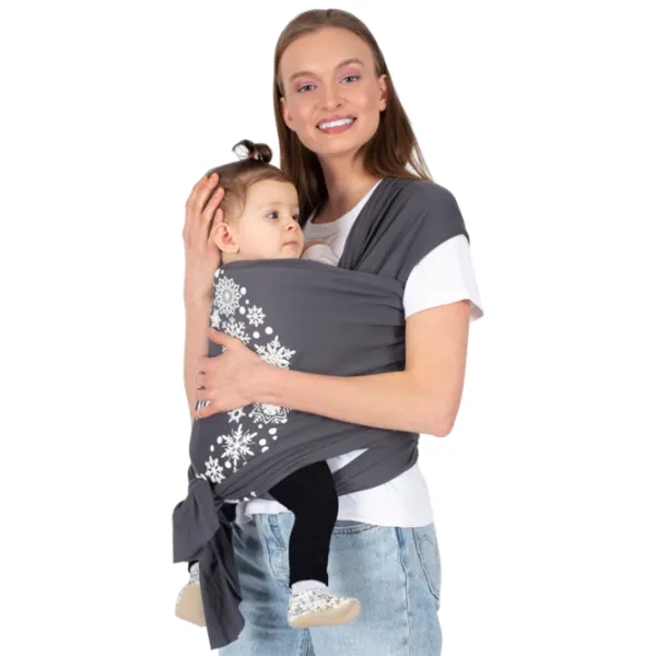 Переноска для детей Sevi Bebe Wrap Sling (8692241185626) 12 кг / Серый photo 2