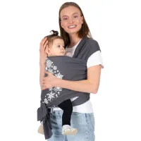Marsupiu pentru copii Sevi Bebe Wrap Sling (8692241185626) 12 kg / Gray photo 2