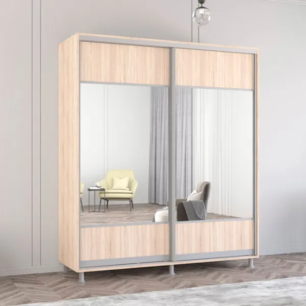 Dulap Mobildor-Lux Aron 200 x 60 x 240 / PAL / Sonoma photo 2