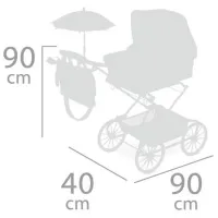 Cărucior pentru păpuși DeCuevas SKY 2020 82035 Pentru plimbare / 3+ photo 5