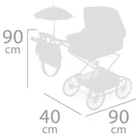 Cărucior pentru păpuși DeCuevas Martina 2020 82033 Pentru plimbare / 5+ photo 6