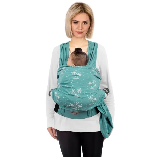Marsupiu pentru copii Sevi Bebe 571 (8692241057183) 12 kg / Green photo 2