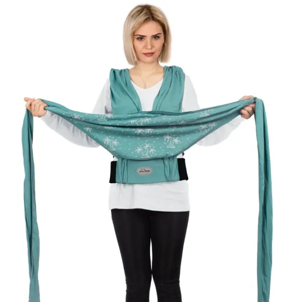 Marsupiu pentru copii Sevi Bebe 571 (8692241057183) 12 kg / Green photo 3