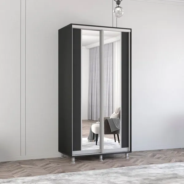 Шкаф Mobildor-Lux Aron K2 120 x 60см x 210 / ЛДСП / Antracit photo 2