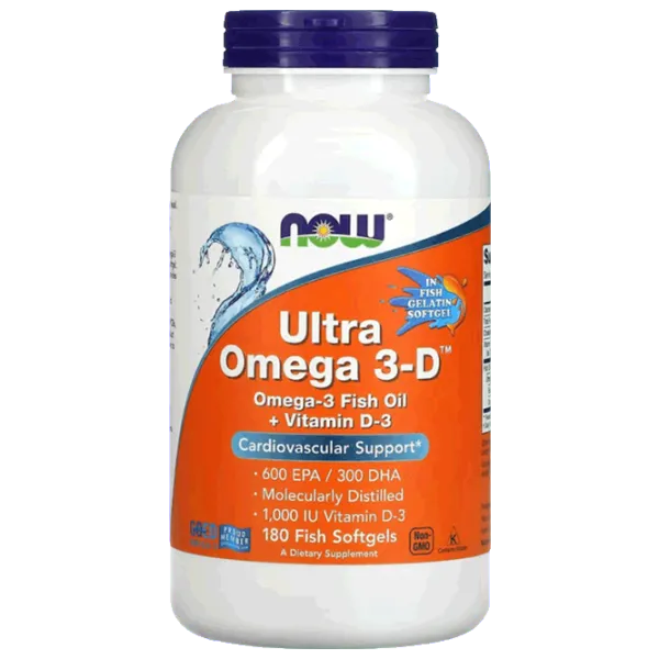 Витамины и минералы Now Foods ULTRA OMEGA 3-D (733739016645) 180 капсулы photo 1 Витамины и минералы Now Foods ULTRA OMEGA 3-D (733739016645) 180 капсулы photo 1
