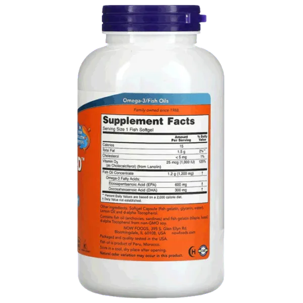 Витамины и минералы Now Foods ULTRA OMEGA 3-D (733739016645) 180 капсулы photo 2 Витамины и минералы Now Foods ULTRA OMEGA 3-D (733739016645) 180 капсулы photo 2