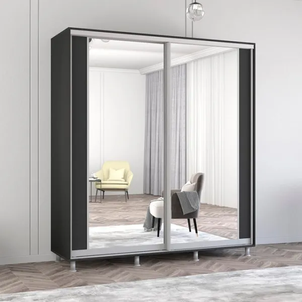 Dulap Mobildor-Lux Aron K2 190 x 60 x 210 / PAL / Antracit photo 2