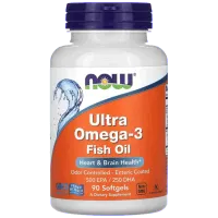 Vitamine și minerale Now Foods ULTRA OMEGA 3 (733739016614) 90 capsule
