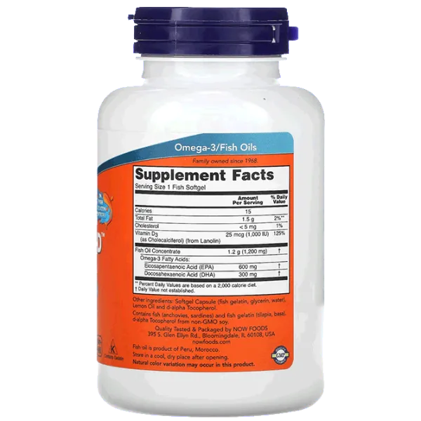 Vitamine și minerale Now Foods ULTRA OMEGA 3-D (733739016638) 90 capsule photo 2 Vitamine și minerale Now Foods ULTRA OMEGA 3-D (733739016638) 90 capsule photo 2