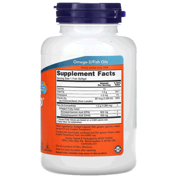 Vitamine și minerale Now Foods ULTRA OMEGA 3-D (733739016638) 90 capsule photo 2 Vitamine și minerale Now Foods ULTRA OMEGA 3-D (733739016638) 90 capsule photo 2
