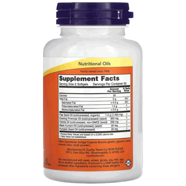 Витамины и минералы Now Foods OMEGA 3-6-9 (733739018359) 100 капсул photo 2 Витамины и минералы Now Foods OMEGA 3-6-9 (733739018359) 100 капсул photo 2