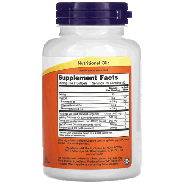 Витамины и минералы Now Foods OMEGA 3-6-9 (733739018359) 100 капсул photo 2 Витамины и минералы Now Foods OMEGA 3-6-9 (733739018359) 100 капсул photo 2