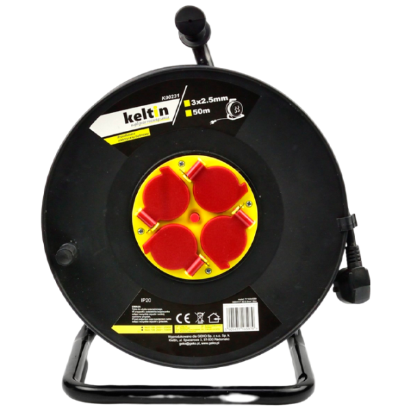 Удлинитель на катушке Keltin K00231 50 м Черный photo 2