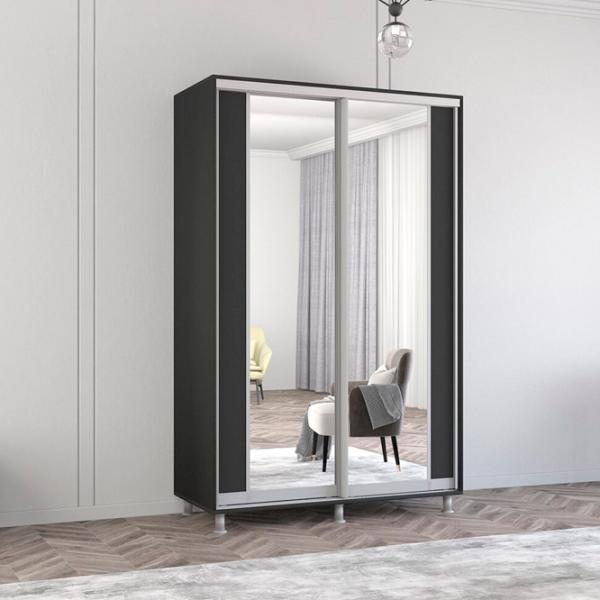 Шкаф Mobildor-Lux Aron K2 150 x 60см x 220 / ЛДСП / Antracit photo 2