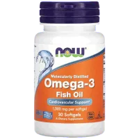 Vitamine și minerale Now Foods Omega-3 (733739016492) 30 capsule