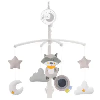 Музыкальная карусель Zopa Raccoon Белый / Полиэстер
