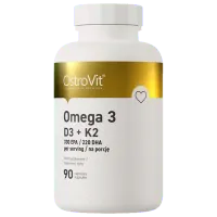 Витамины и минералы OstroVit Omega 3 D3+K2 (5903246220308) 90 капсул