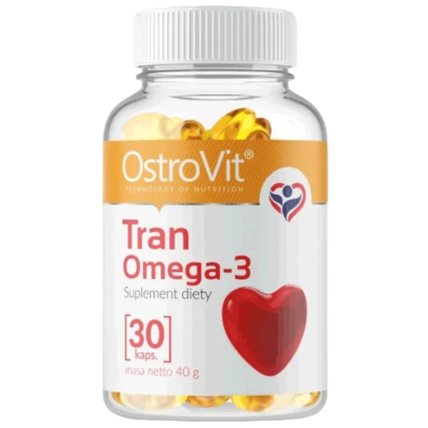 Vitamine și minerale OstroVit Tran Omega-3 (5902232613100) 30 capsule photo 1