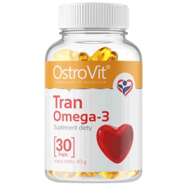 Vitamine și minerale OstroVit Tran Omega-3 (5902232613100) 30 capsule photo 1