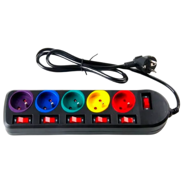 Удлинитель Kraft&Dele KD4002 5 м Черный photo 1