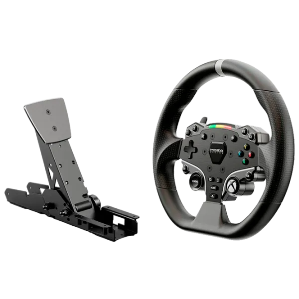 Volan Moza Racing R5 V2 Set Cu fir / 22 buttons / Black photo 1
