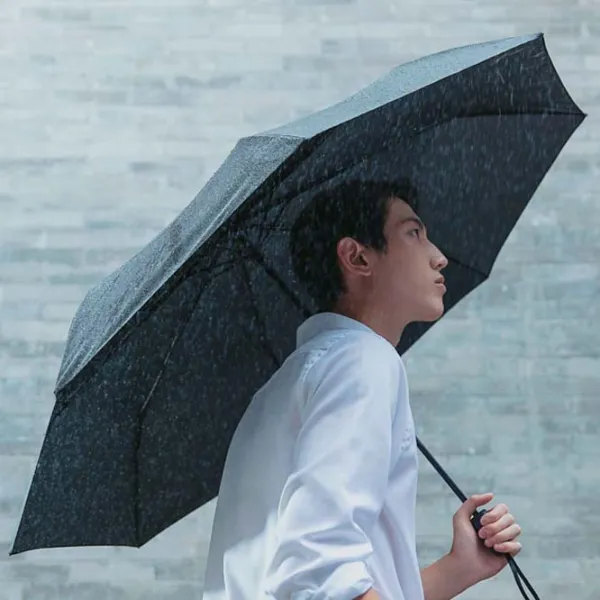 Umbrelă Ninetygo Oversized Portable Umbrella Automat / Gray photo 2
