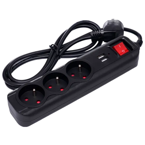 Prelungitor Kraft&Dele KD4032 3 m Black photo 1