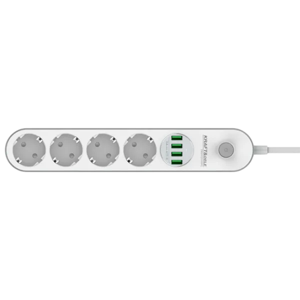 Prelungitor Kraft&Dele KD4030 2 m White photo 2