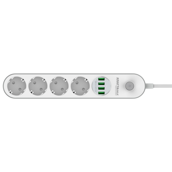 Prelungitor Kraft&Dele KD4030 2 m White photo 2