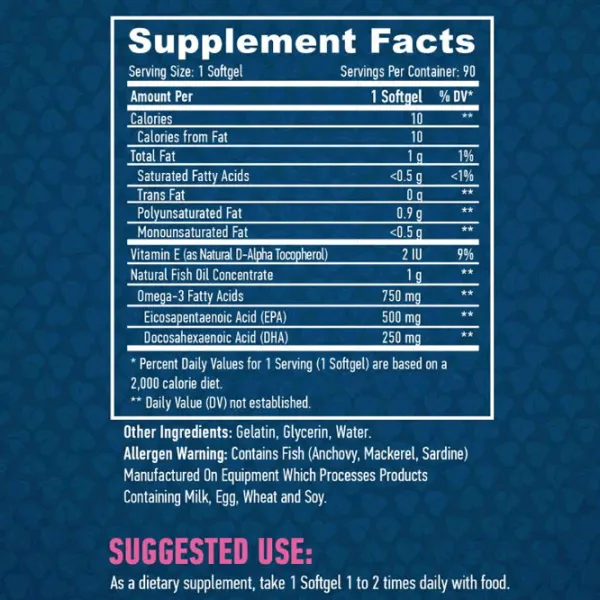 Витамины и минералы Now Foods ULTRA OMEGA 3 (853809007547) 90 капсул photo 2 Витамины и минералы Now Foods ULTRA OMEGA 3 (853809007547) 90 капсул photo 2