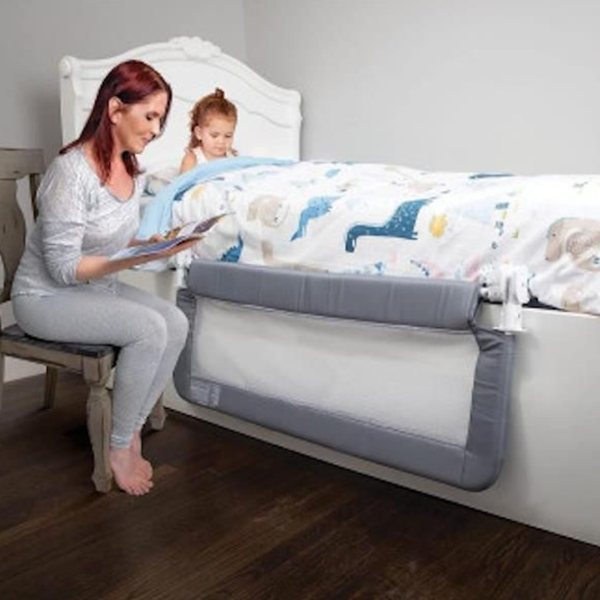 Барьер для кроватки DreamBaby G7700  Grey / Сетка photo 3