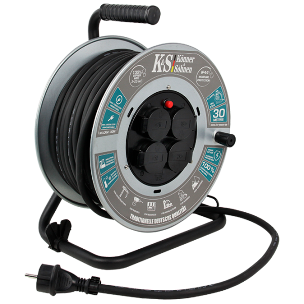 Удлинитель на катушке Könner & Söhnen KSCRM-30M 30 м Серый photo 1