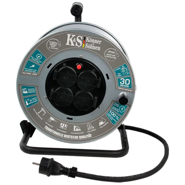Удлинитель на катушке Könner & Söhnen KSCRM-30M 30 м Серый photo 2