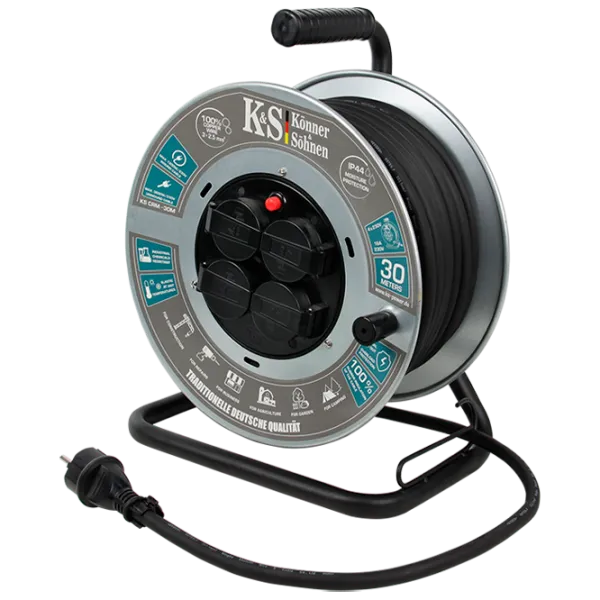 Удлинитель на катушке Könner & Söhnen KSCRM-30M 30 м Серый photo 3
