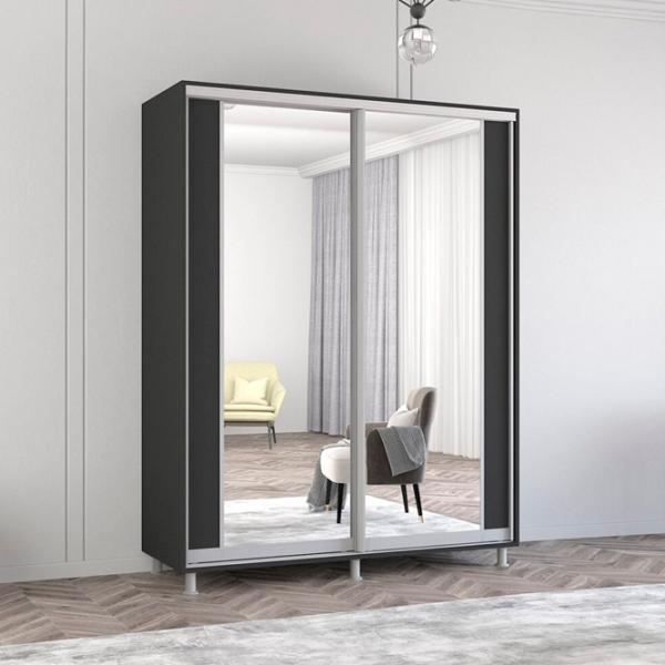 Шкаф Mobildor-Lux Aron K2 160 x 60см x 240 / ЛДСП / Antracit photo 2