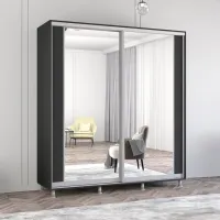 Dulap Mobildor-Lux Aron K2 210 x 60 x 240 / PAL / Antracit photo 2