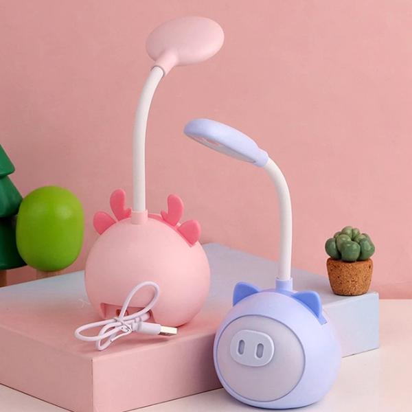 Lampă de noapte Cute Pet Cartoon Pig Pink photo 2