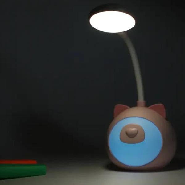 Lampă de noapte Cute Pet Cartoon Pig Pink photo 3