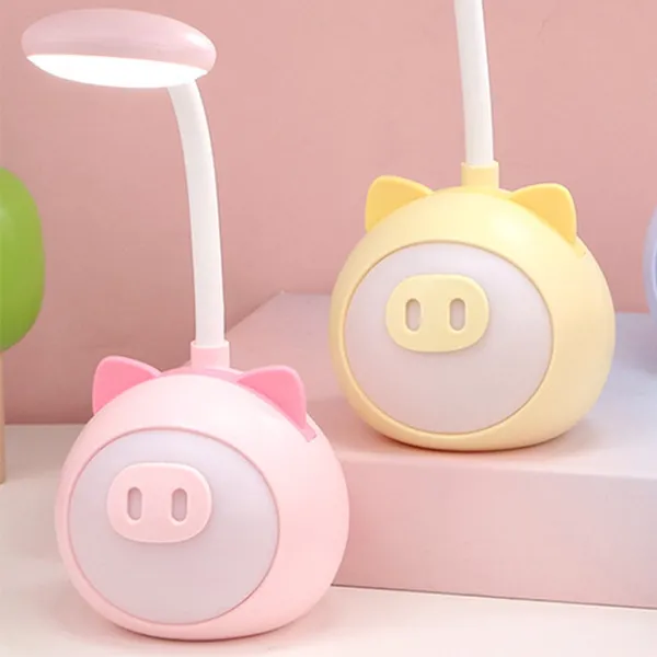 Lampă de noapte Cute Pet Cartoon Pig Pink photo 5