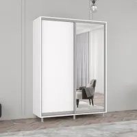 Dulap Mobildor-Lux Aron 150 x 60 x 240 / PAL / White photo 3