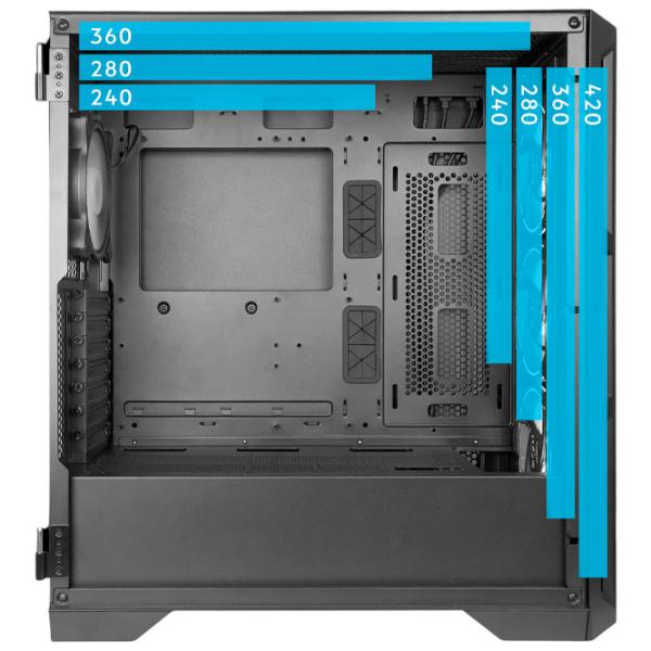 Carcasă Chieftec APEX Lumo Mid Tower / Black photo 12