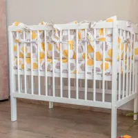 Balustradă pentru pătuț Polini Kids 0003048.1-04 White / Lemn photo 3