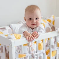 Balustradă pentru pătuț Polini Kids 0003048.1-04 White / Lemn photo 5