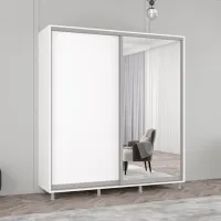 Dulap Mobildor-Lux Aron 190 x 60 x 240 / PAL / White photo 3