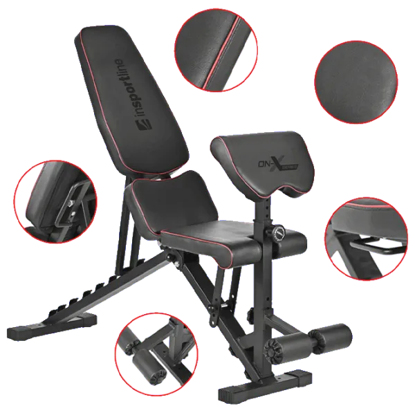 Bancă fitness Insportline ON-X AB10 Antrenamente de forță / Black photo 3